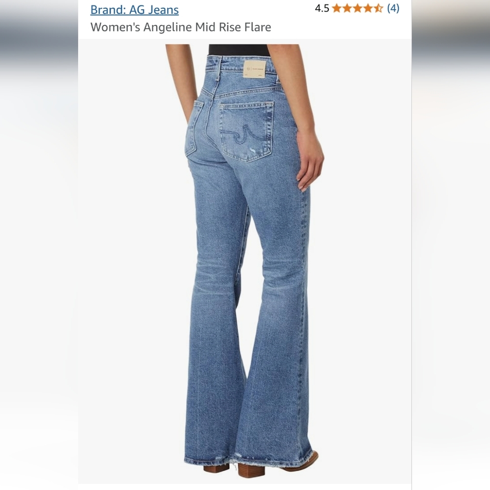 AG JEANS Angeline Mid Rise Flare NWT SIZE 28